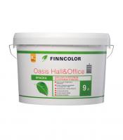 Краска OASIS HALL@OFFICE С  4 для стен и потолков устойчивая к мытью 9 л Финнколор
