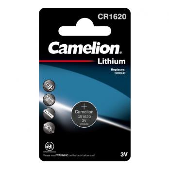 Батарейка литиевая CAMELION CR1620 дисковая 3В бл/1