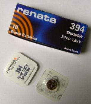 Батарейка Renata R394 G9 BL1 (SR936SW) 1шт.