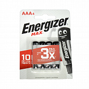 Батарейки щелочные ENERGIZER LR03 (AAA) MAX 1.5В 4шт.