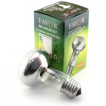 Лампа накаливания Favor R63 E27 60W зеркальная