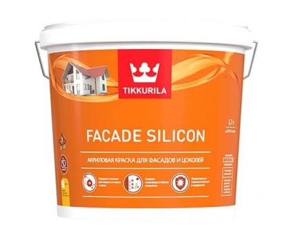 Краска фасадная FACADE Silicon VVA глубокоматовая 2,7л Тиккурила