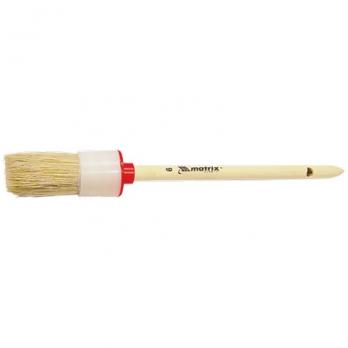 Кисть круглая №10 (40 мм), натуральная щетина, деревянная ручка// MTX
