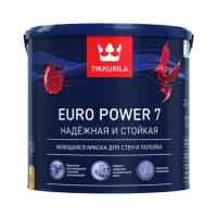 Краска ЕВРО POWER 7 С интерьерная стойкая к мытью матовая 2,7 л Тиккурила