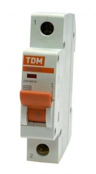 Автоматический выключатель TDM ВА47-63 1P  6А 4,5кА