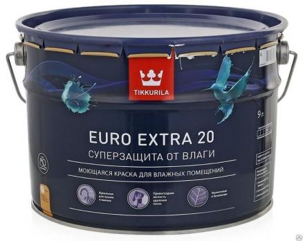 Краска ЕВРО POWER 7 С интерьерная стойкая к мытью матовая 9 л Тиккурила