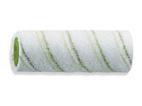 Валик микроволокно с серо-зелеными полосами, высота ворса 9 мм, для деревозащитных материалов TOP (ширина 250 мм, ядро 48 мм) Color Expert