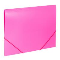 Папка на резинках BRAUBERG Office, розовая, до 300 листов, 500 мкм