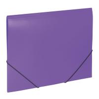Папка на резинках BRAUBERG Office, фиолетовая, до 300 листов, 500 мкм