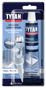 Герметик силиконовый санитарный белый 85мл TYTAN Professional