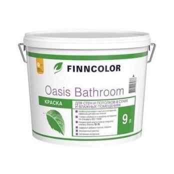Краска OASIS BATHROOM А для влажных помещений полуматовый 9л Финнколор