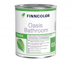Краска OASIS BATHROOM C для влажных помещений полуматовый 0,9л Финнколор