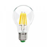 Лампа светодиодная Ecola ЛОН A60 E27 10W 2700K 2K прозр. 105x60 филамент (нитевидная) 360° Premium N7LW10ELC