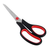 Ножницы канцелярские 19см, двуцветные пласт.ручки, на карточке ClipStudio 
