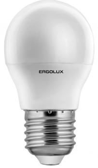 Ergolux шар G45 E27 11W(915lm 220°) 4500K 4K матовая 90x45 