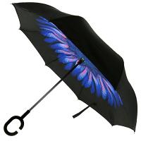 Зонт-трость механический, обратного сложения 