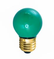 Лампа накаливания Neon Night шар G45 E27 10W зеленая матовая (для гирлянды 