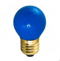 Лампа накаливания Neon Night шар G45 E27 10W синяя матовая (для гирлянды 