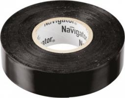 Navigator изолента ПВХ 19/20 черная (10!) 71110