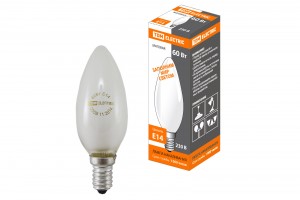 TDM лампа свеча E14 60W матовая (100!) SQ0332-0019