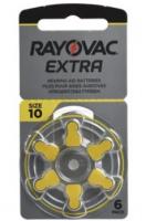 Батарейка воздушно-цинковая RAYOVAC 10 (PR70) Acoustic для слуховых аппаратов бл/6 