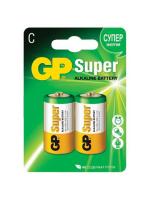 Батарейка щелочная GP LR14 (C) Super Alkaline 1.5В бл/2 (14A-CR2)